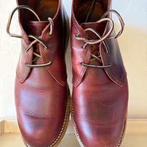 Men's Premium Leather Chukka Boots - Rich Brown